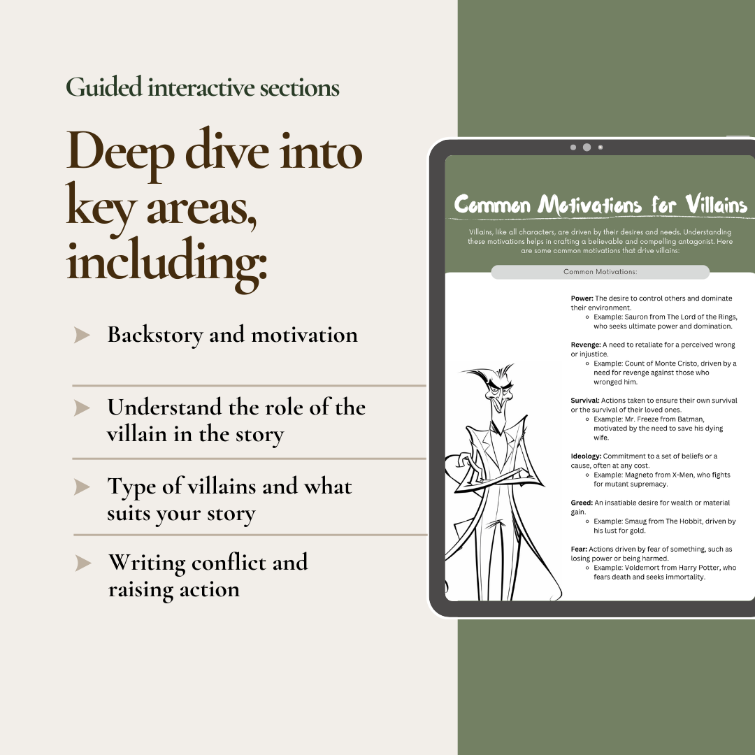 Create Your Villain - Digital Workbook