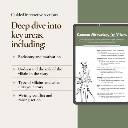 Create Your Villain - Digital Workbook
