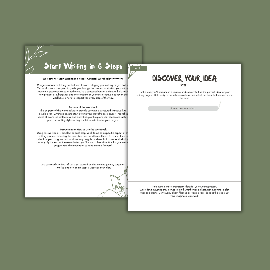 Start Writing in 6 Steps - Digital Workbook
