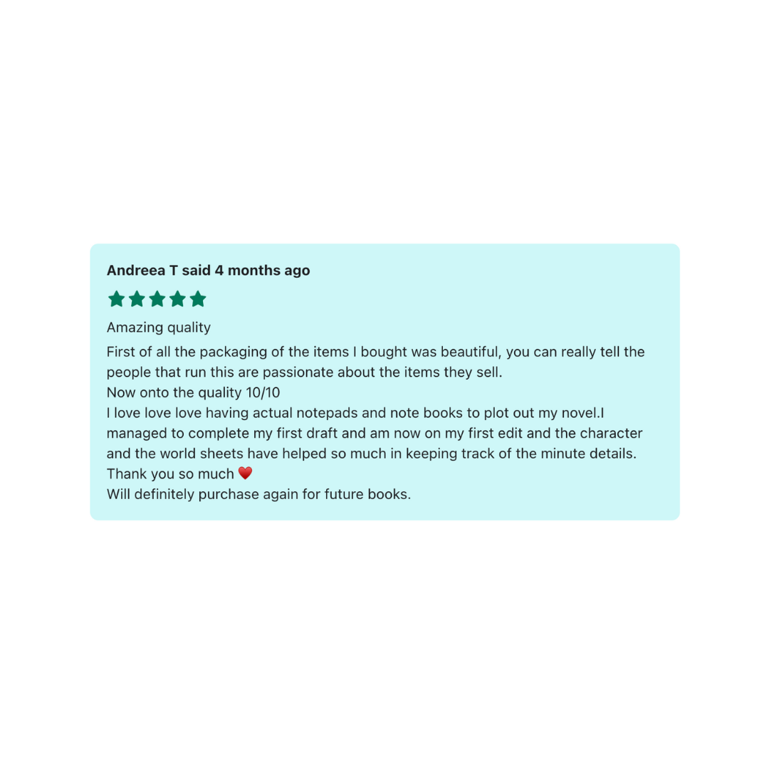 Writers Box - 15% off, automatically applied at checkout